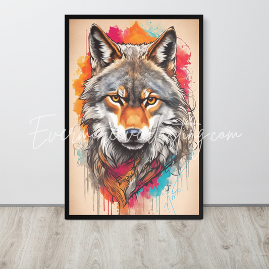 Wolf Totem Framed poster