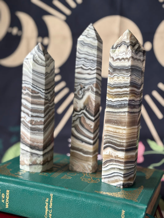 Extra Large Zebra Calcite Tower