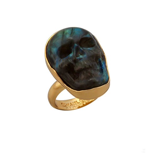 Alchemia Labradorite Skull Ring