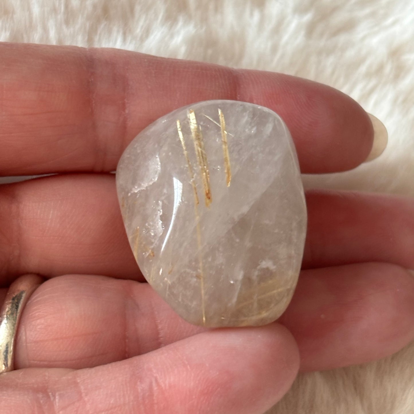 Rutilated Smokey Quartz Tumbles