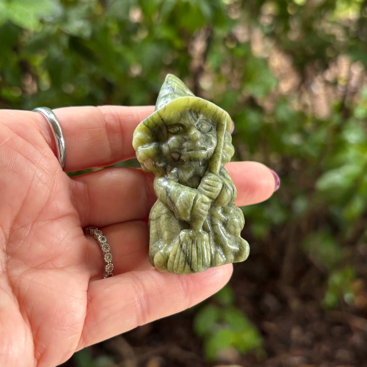 Nephrite Jade Carved Witch