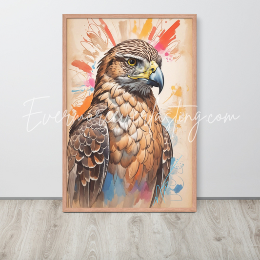 Hawk Totem Framed poster