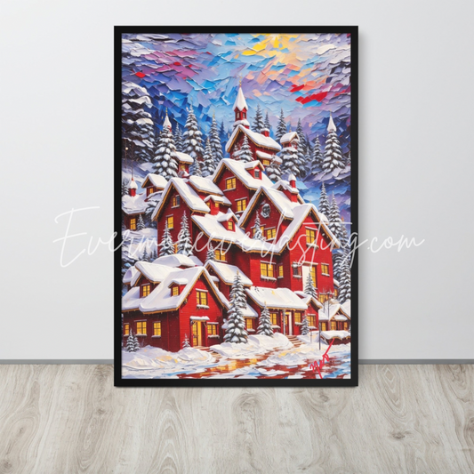 Holiday Village Framed poster