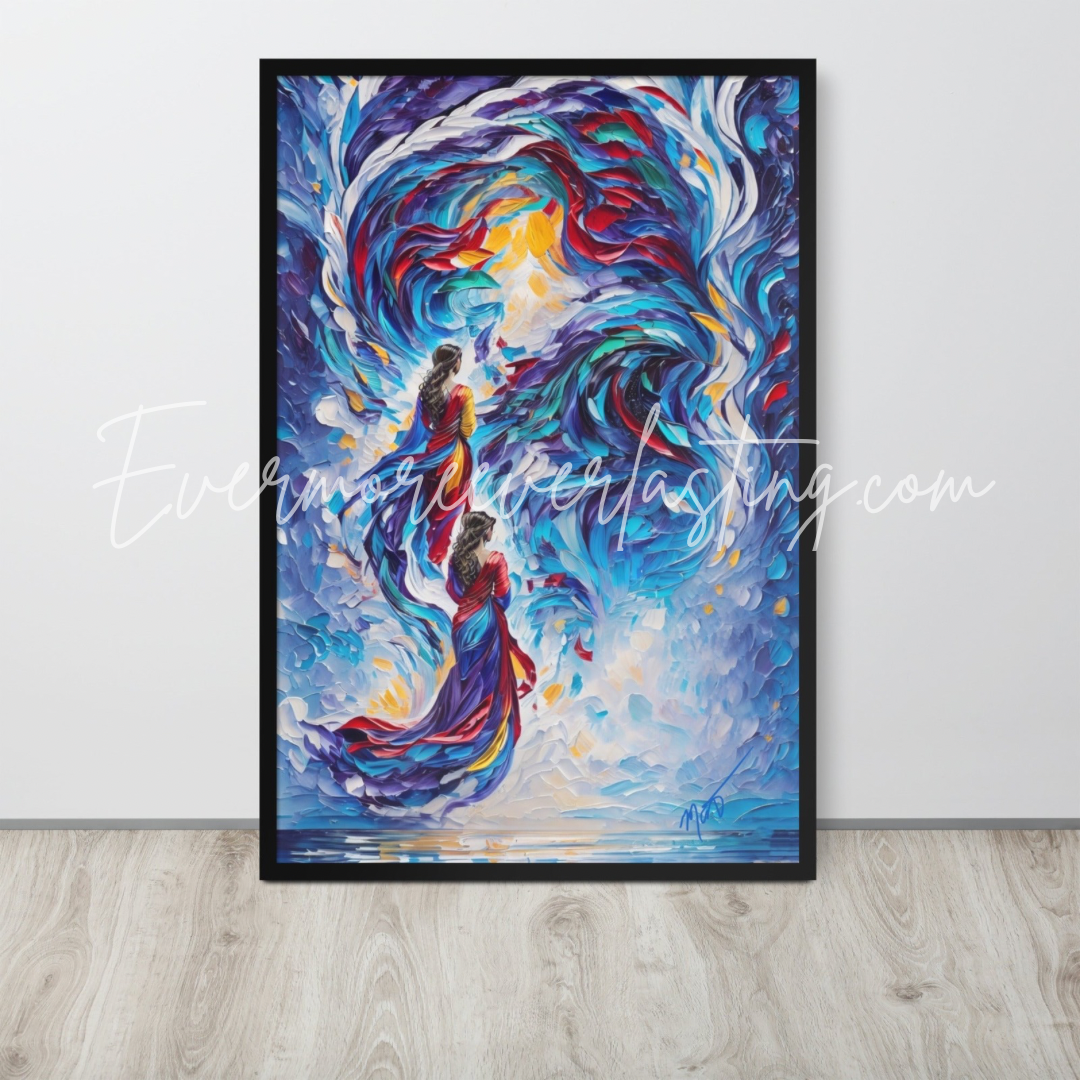 Solstice Sisters Framed poster