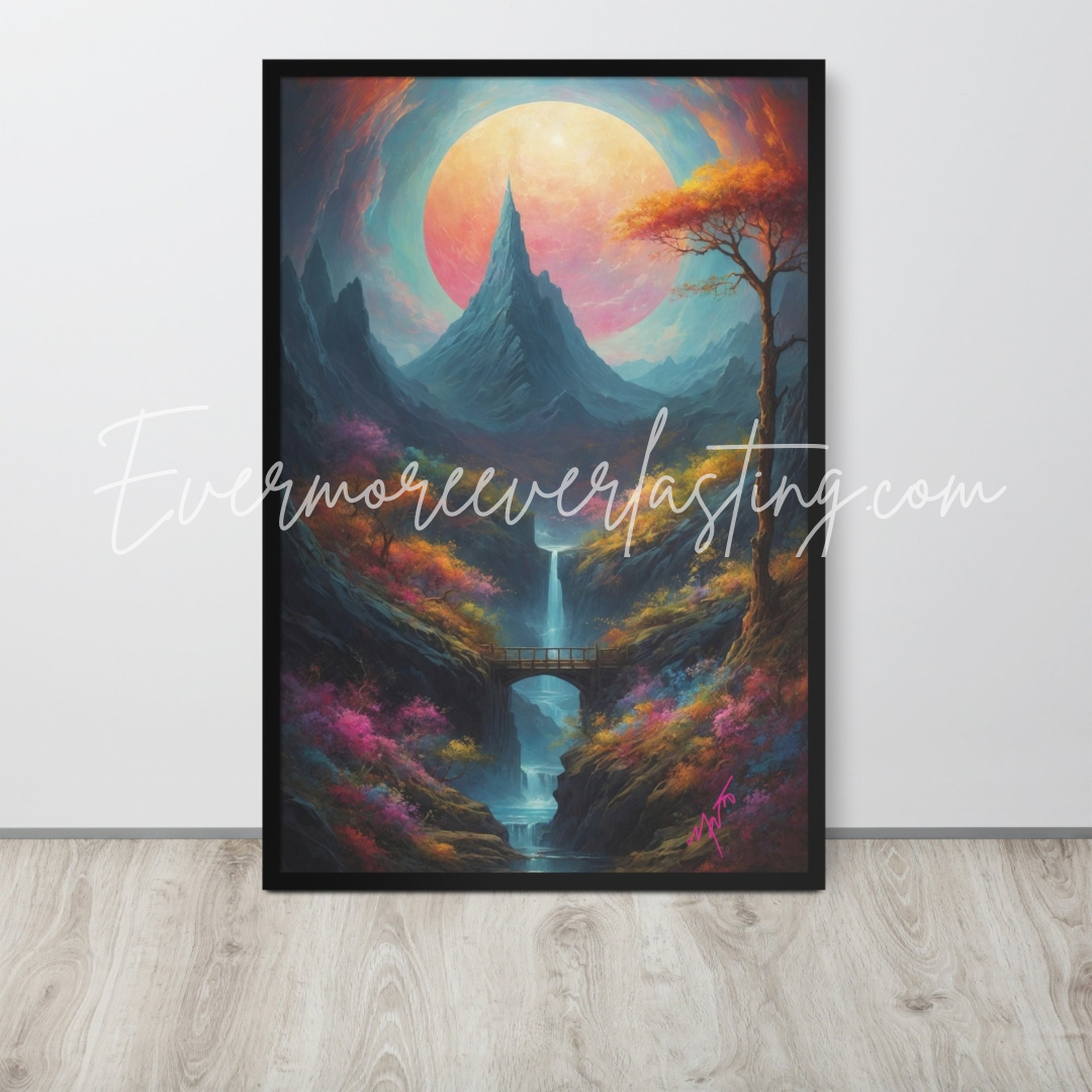 Mystic Mountain Framed poster