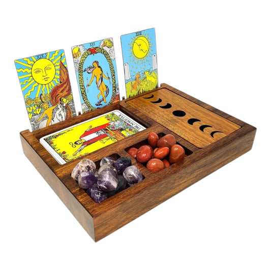 Wooden Tarot Card Tray