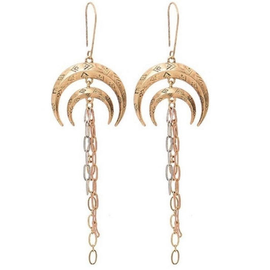 Crescent Moon Dangle Earring - Executive Gypsy