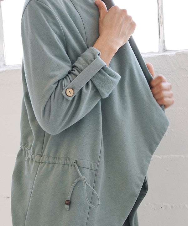 Hemp Open Front Jacket