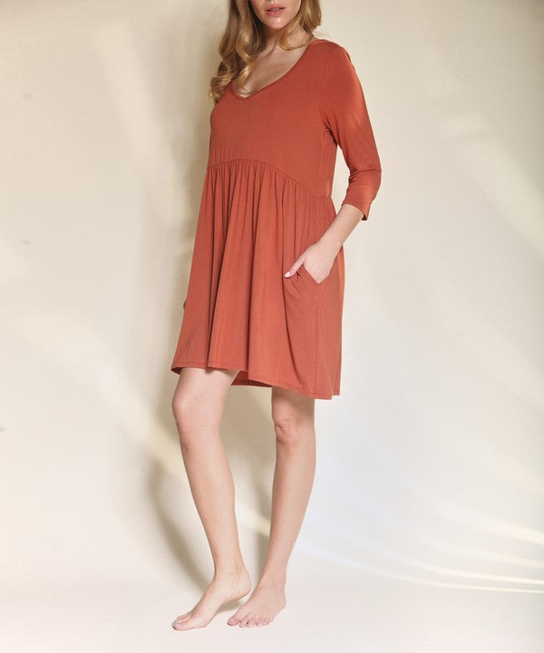 Bamboo Babydoll Dress