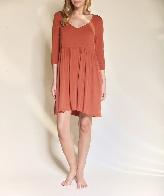 Bamboo Babydoll Dress