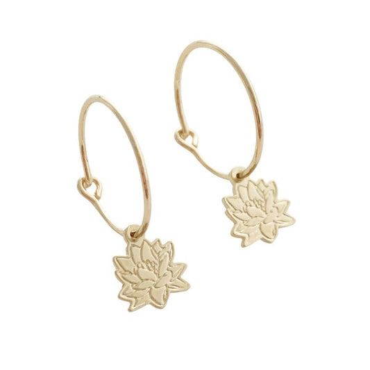 Magic Charm Lotus Hoops