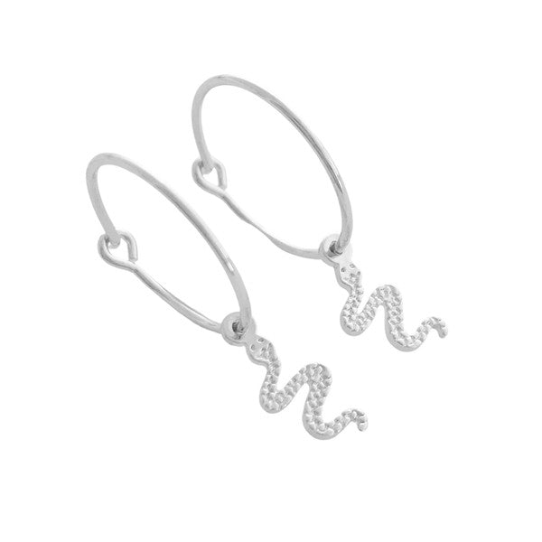 Magic Charm Snake Hoops