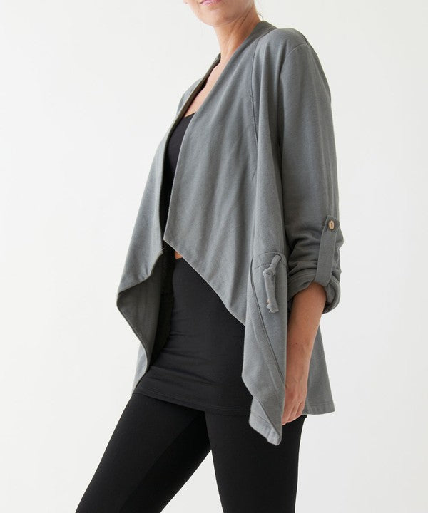 Hemp Open Front Jacket