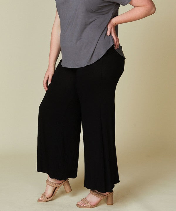 Plus Bamboo Classic Palazzo Pant