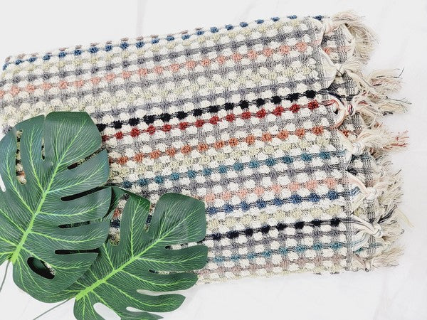 Organic Turkish Cotton Pom Pom Towels