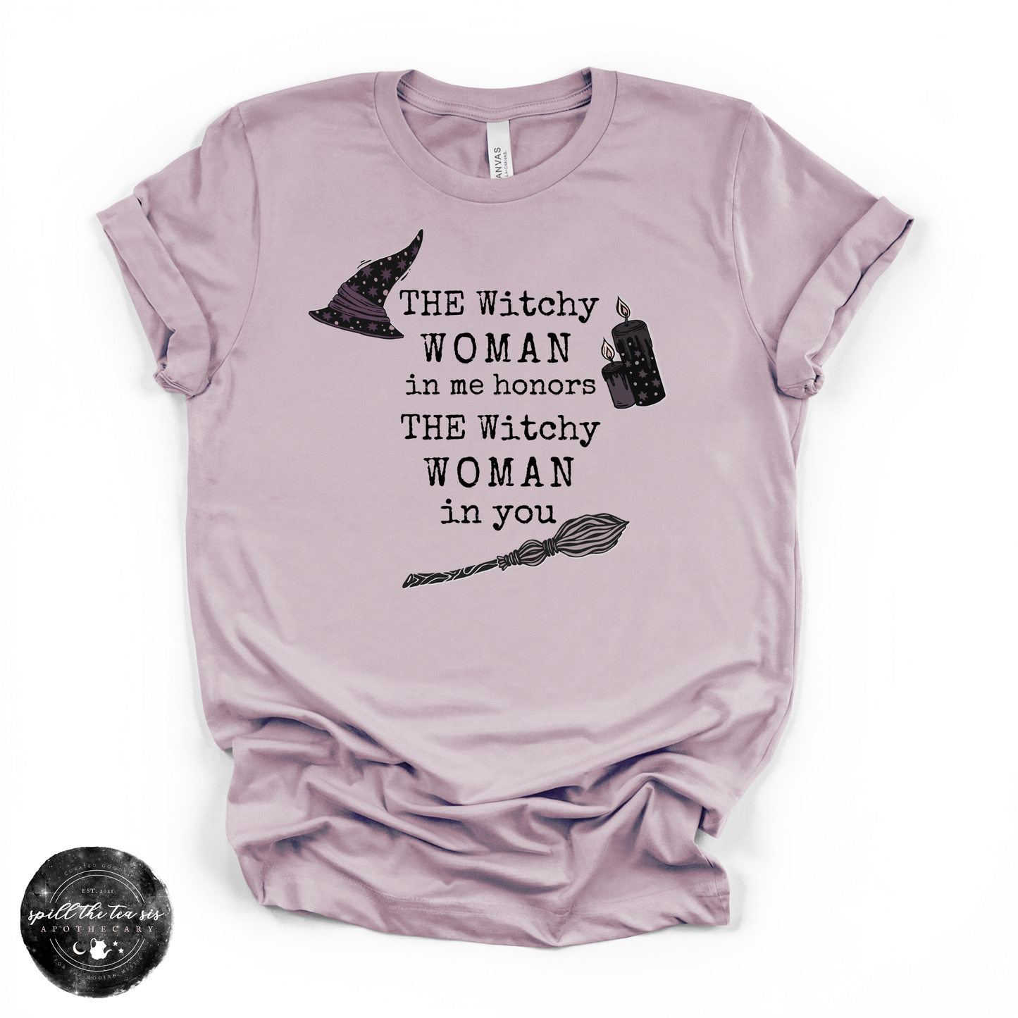 The Witchy Woman in Me Tee ( BLACK DESIGN) | Witchy Graphic T-Shirt