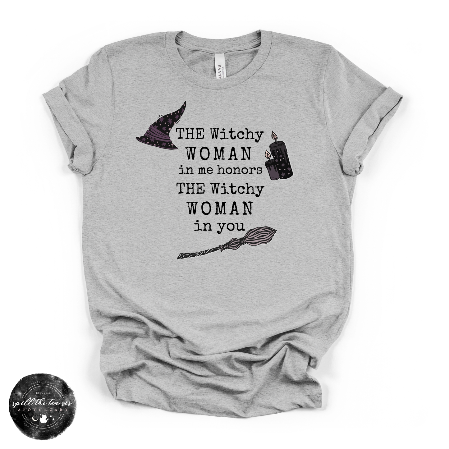 The Witchy Woman in Me Tee ( BLACK DESIGN) | Witchy Graphic T-Shirt
