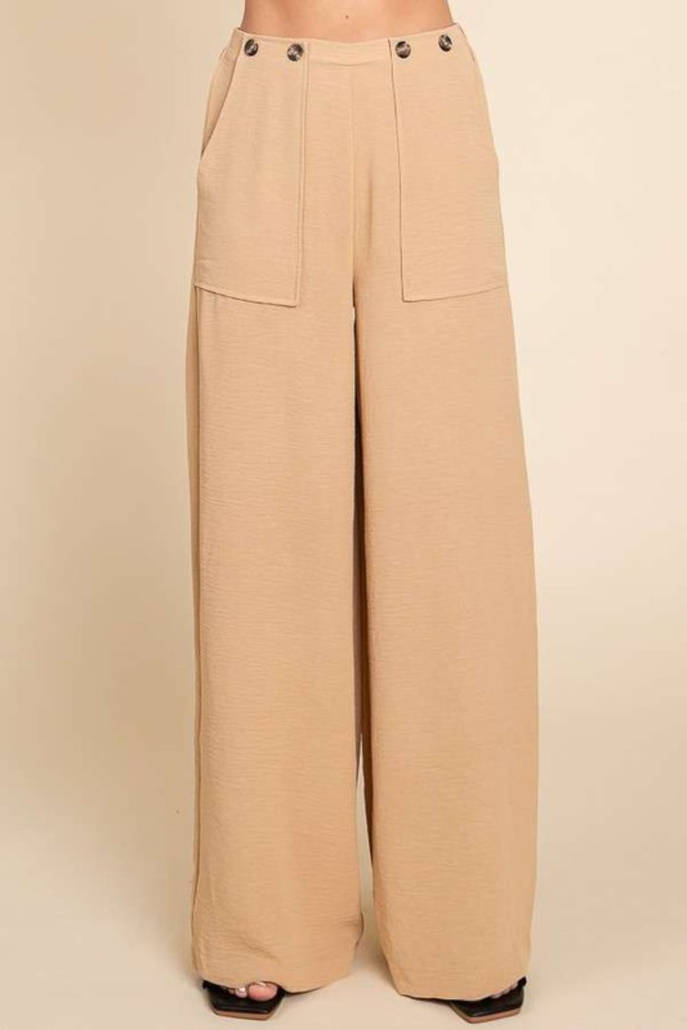 Full Size High Waist Wide Leg Cargo Pants