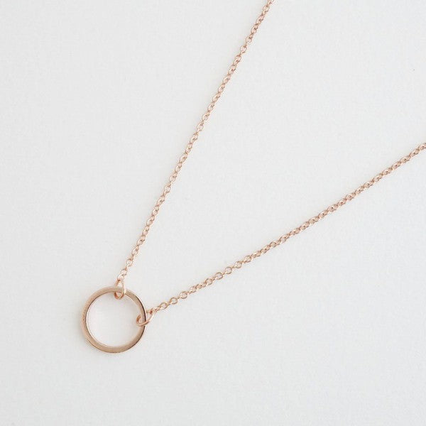 Single Open Circle Necklace