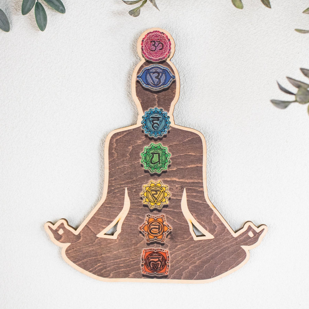 7 Chakra Wooden Wall Decor