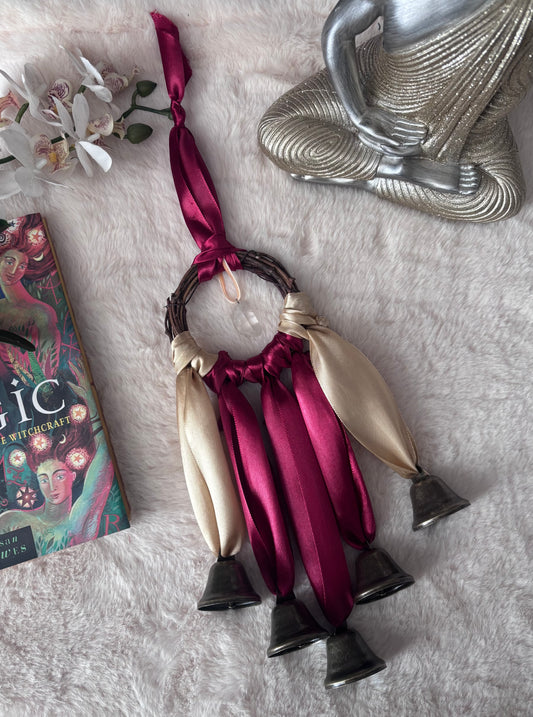 Garnet and Gold Witch Bells