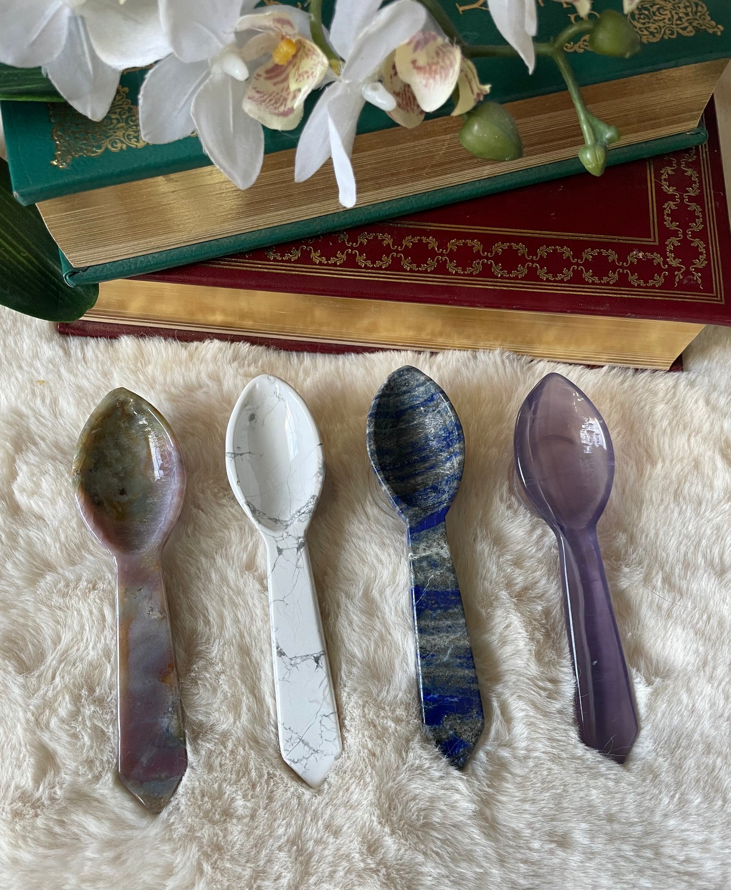 Natural Carved Crystal Spoon