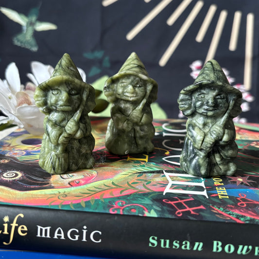 Nephrite Jade Carved Witch