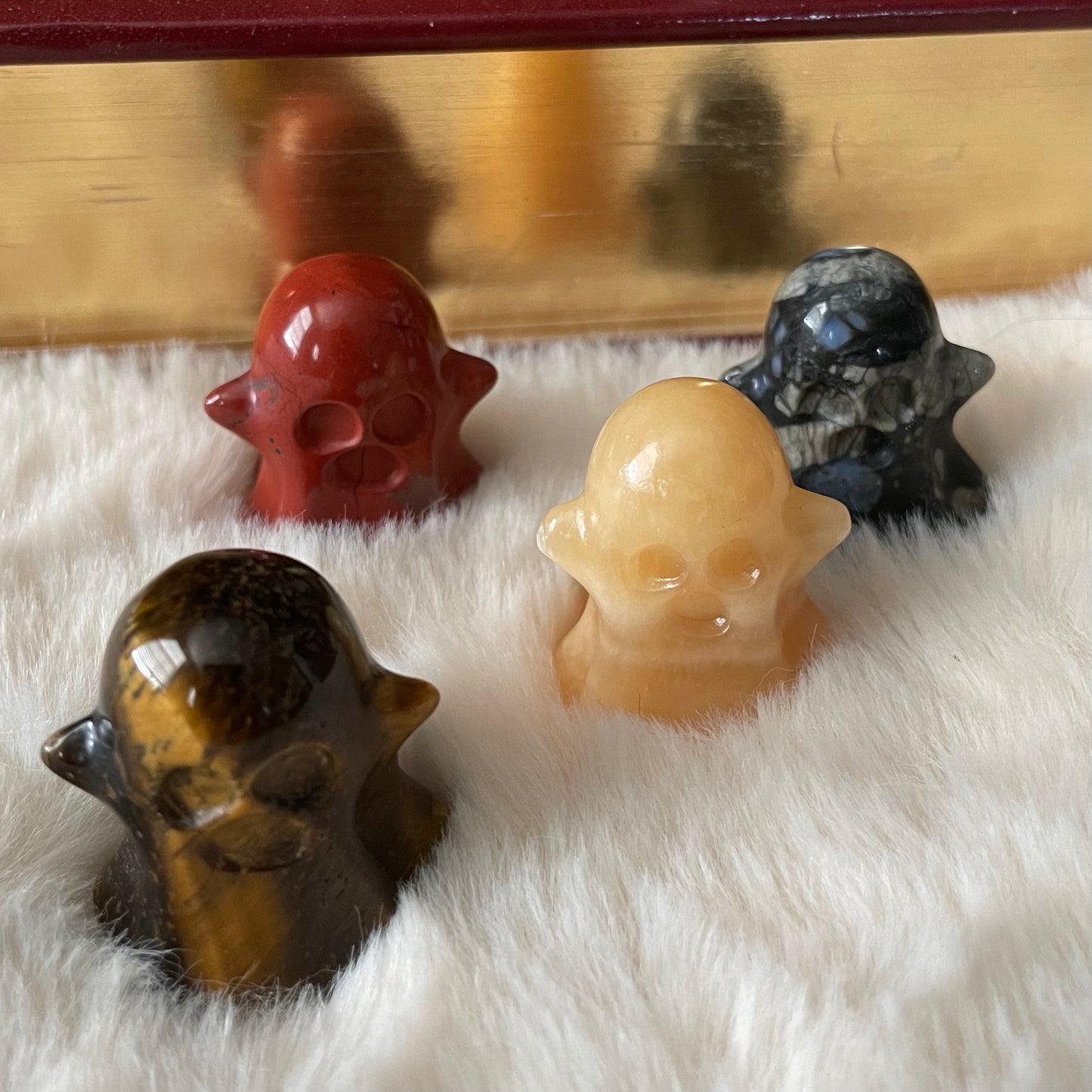 Hand Carved Crystal Ghosts