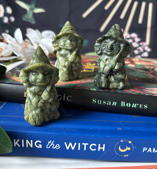 Nephrite Jade Carved Witch