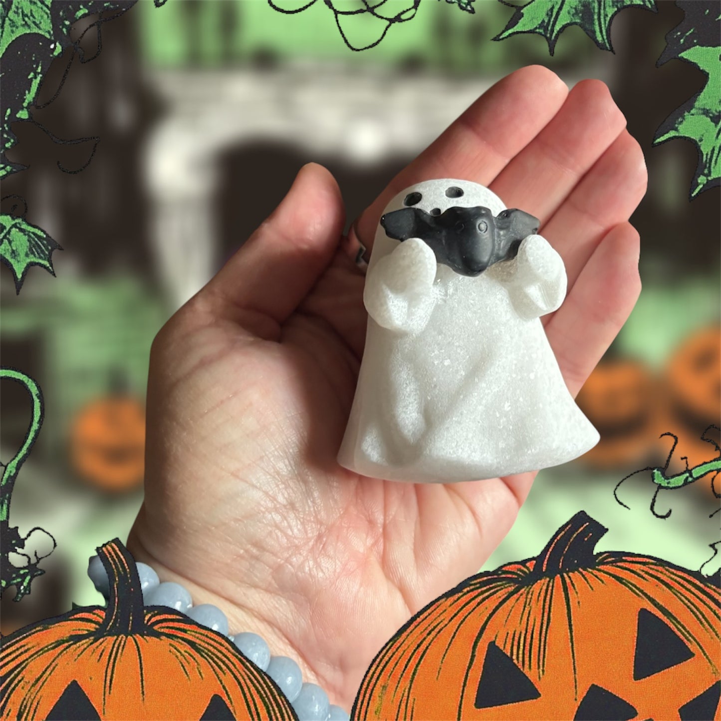 Carved Crystal Ghost