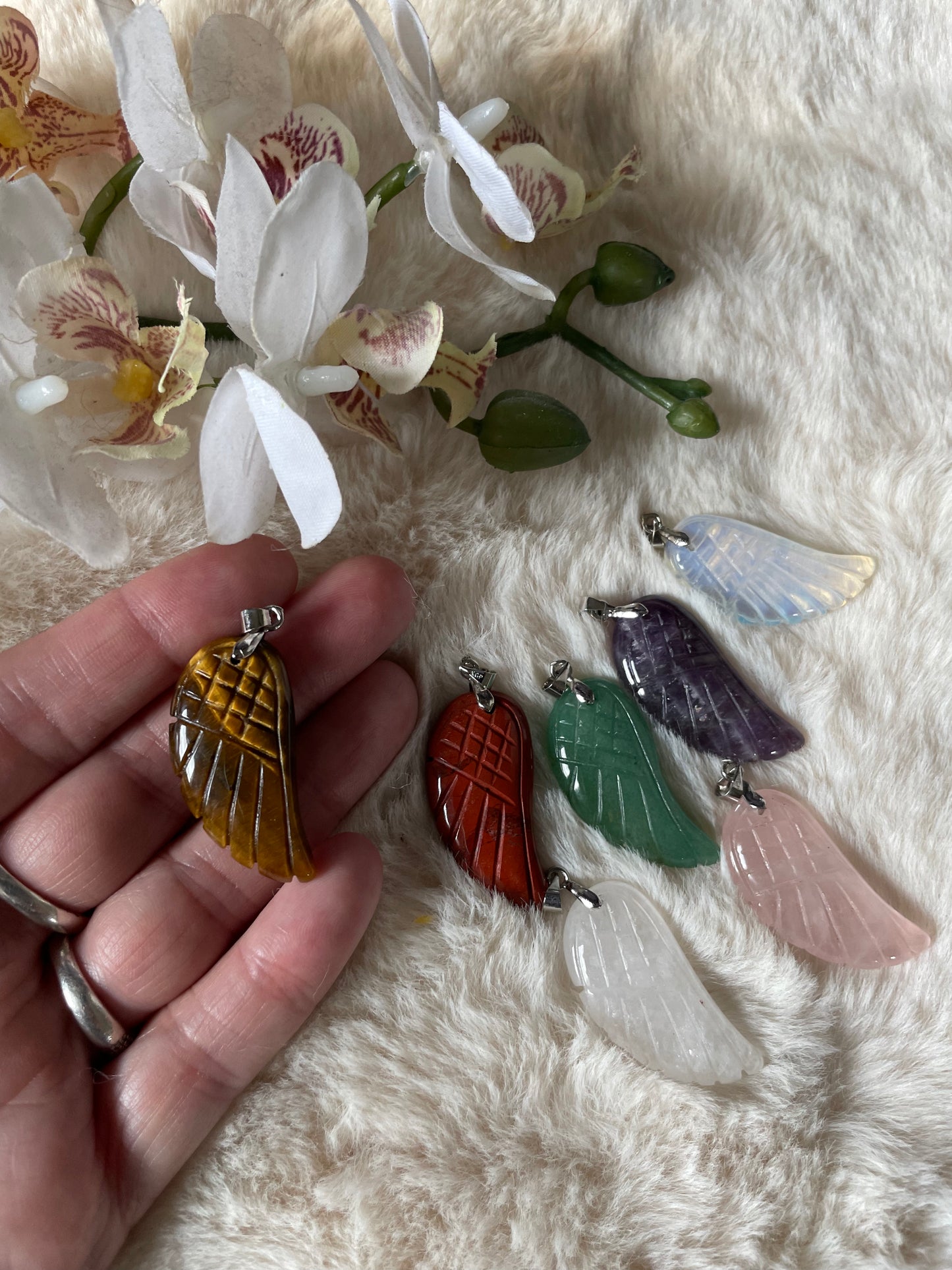 Crystal Angel Wing Pendant