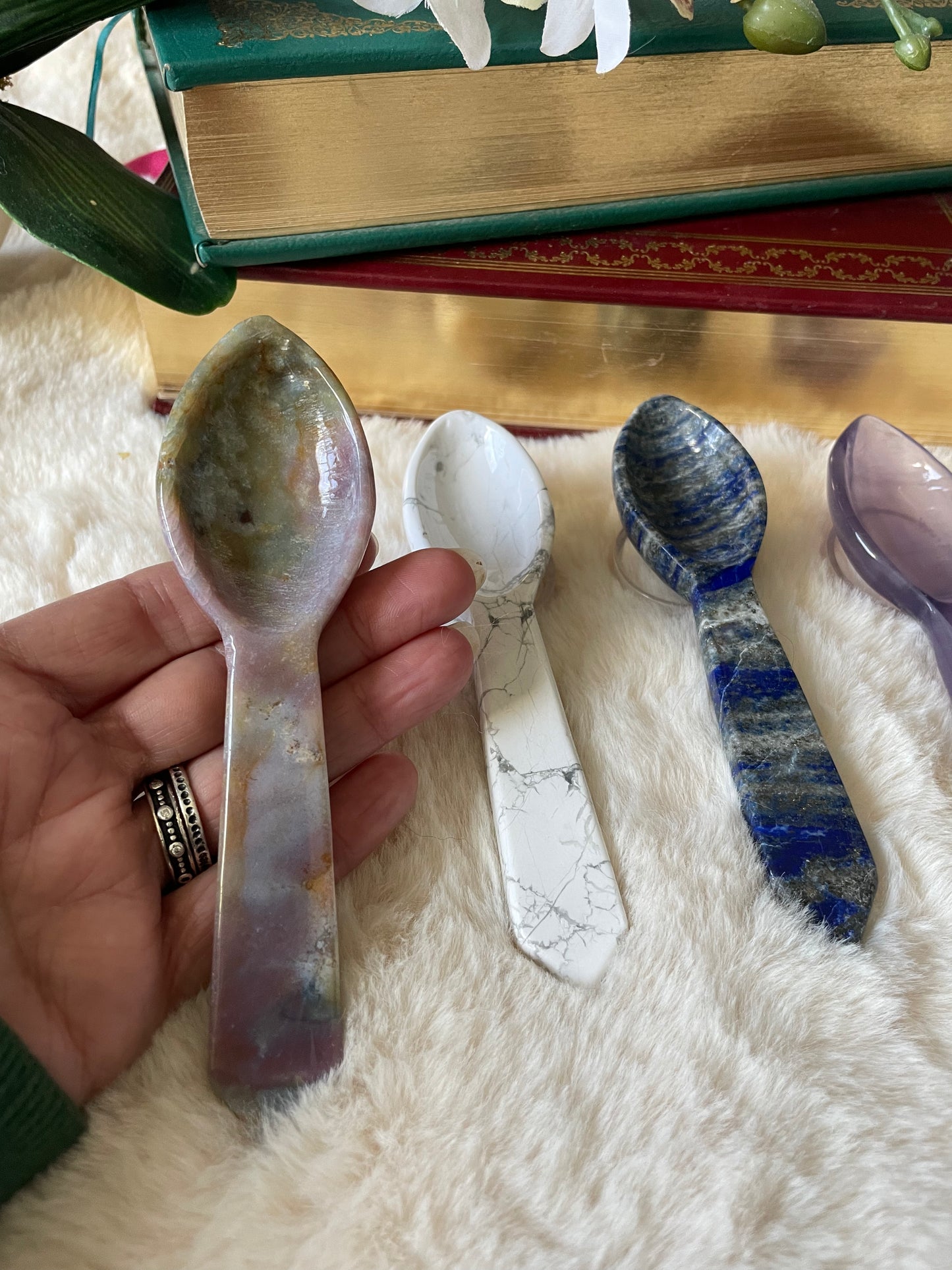 Natural Carved Crystal Spoon