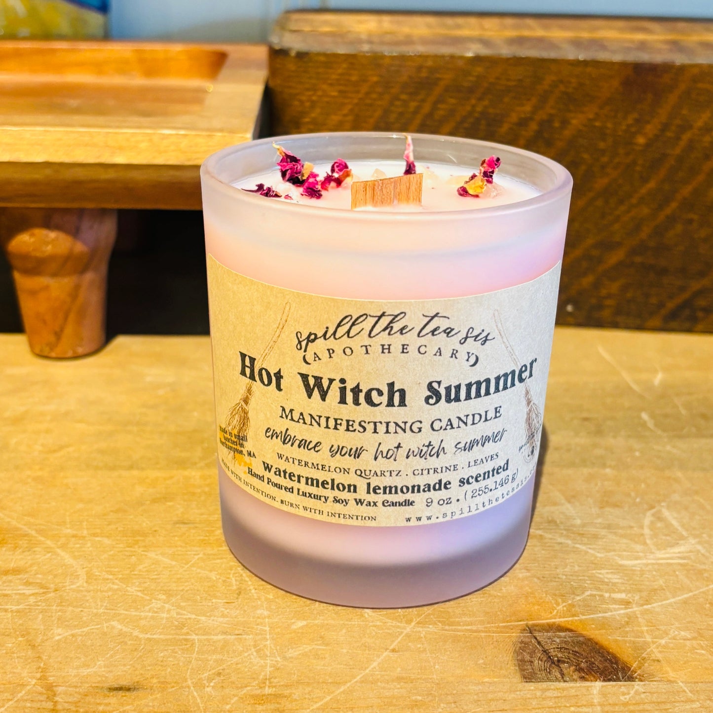 Hot Witch Summer Intention Soy Wax Candle - 9oz - JAR COLOR MAY VARY