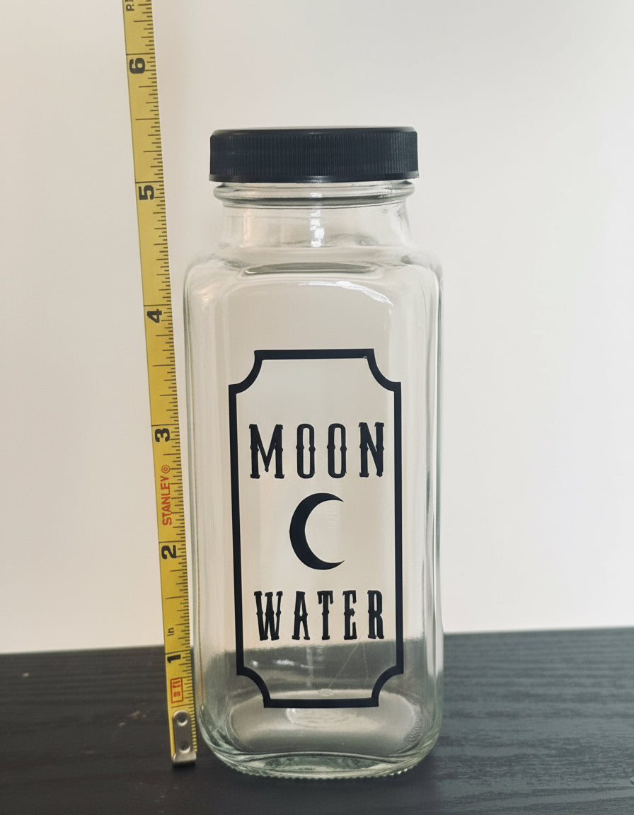 Moon Water Charging Glass Jar 8oz – Necklace Holder