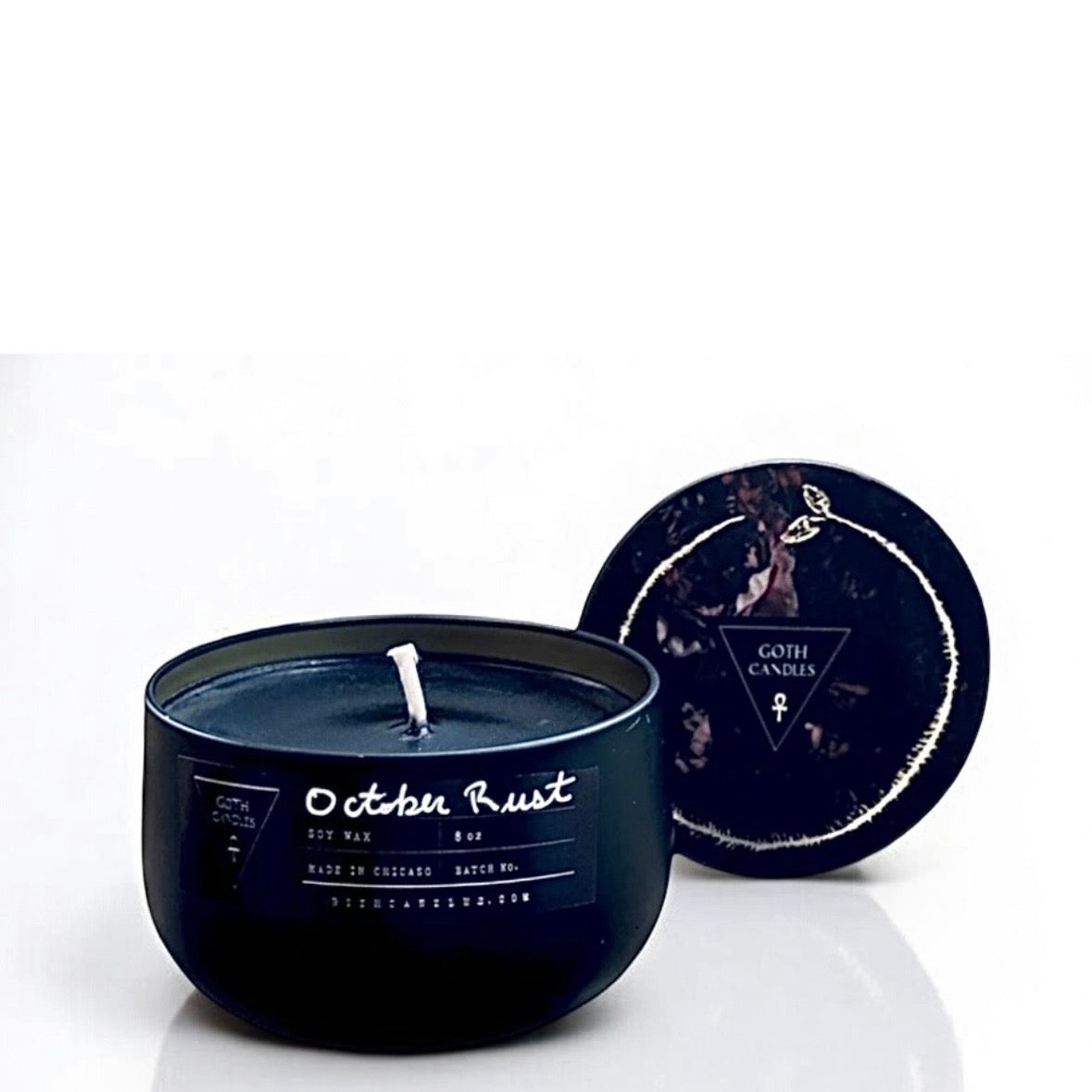 Burning Leaves & Fireplace Scented Candle – October Rust 8oz