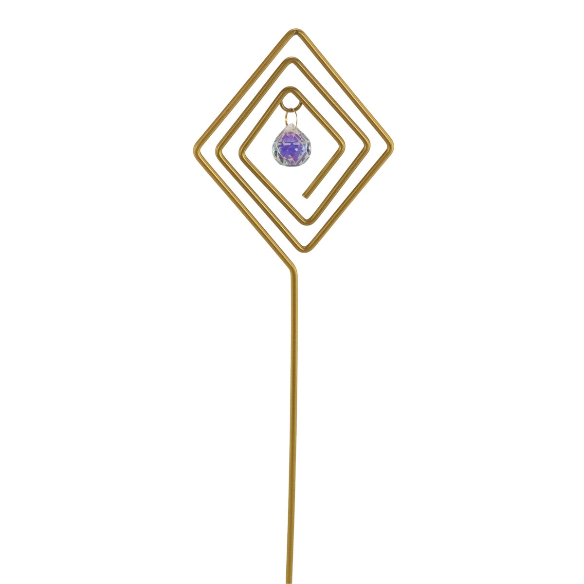 Gold Plant Trellis with Crystal