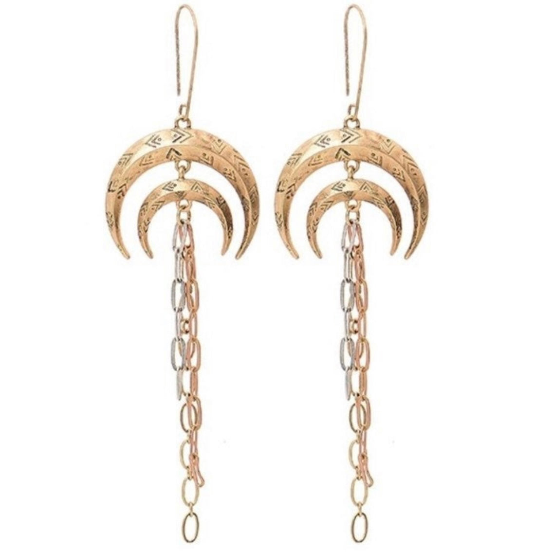 Crescent Moon Dangle Earring