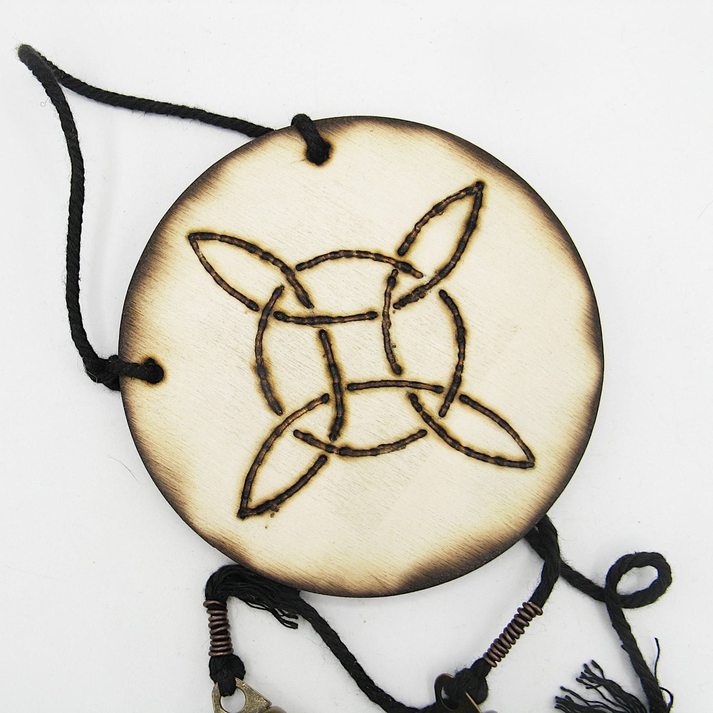 Witch's Bell: Witch's Knot and 3 Bells - Handcrafted