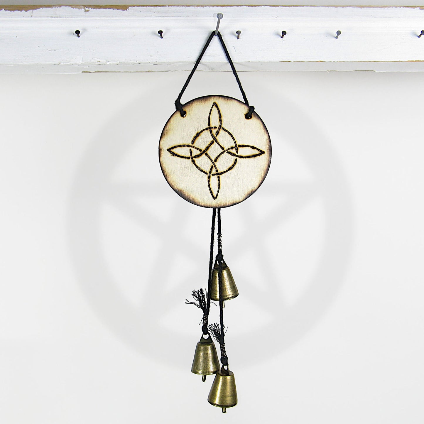 Witch's Bell: Witch's Knot and 3 Bells - Handcrafted