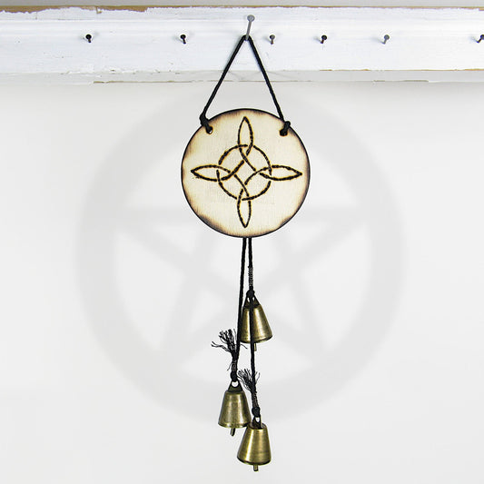 Witch's Bell: Witch's Knot and 3 Bells - Handcrafted
