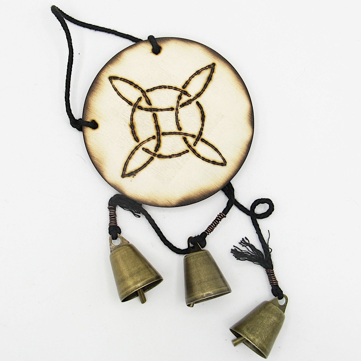Witch's Bell: Witch's Knot and 3 Bells - Handcrafted