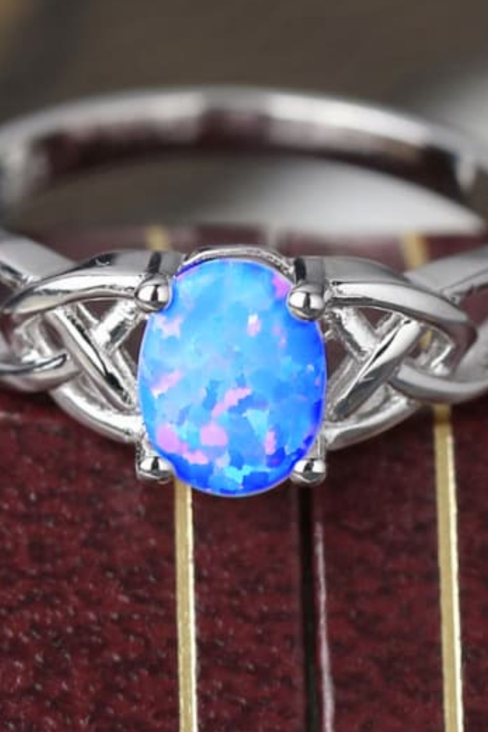 Celtic Knot 4-Prong Opal Ring - Executive Gypsy