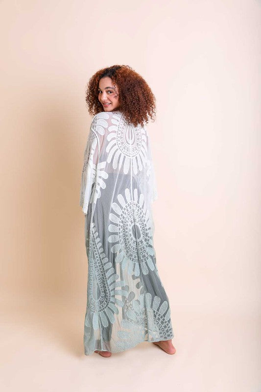 Ombre Bohemian Lace Kimono - Executive Gypsy