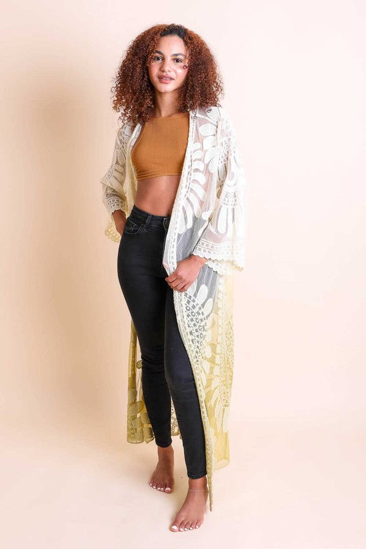 Ombre Bohemian Lace Kimono - Executive Gypsy