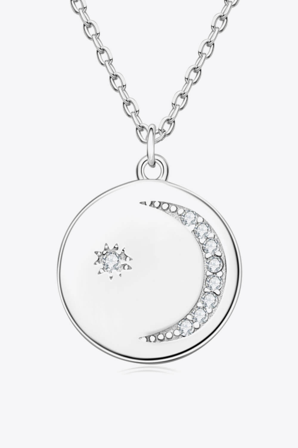 Moissanite Round Pendant Necklace - Executive Gypsy