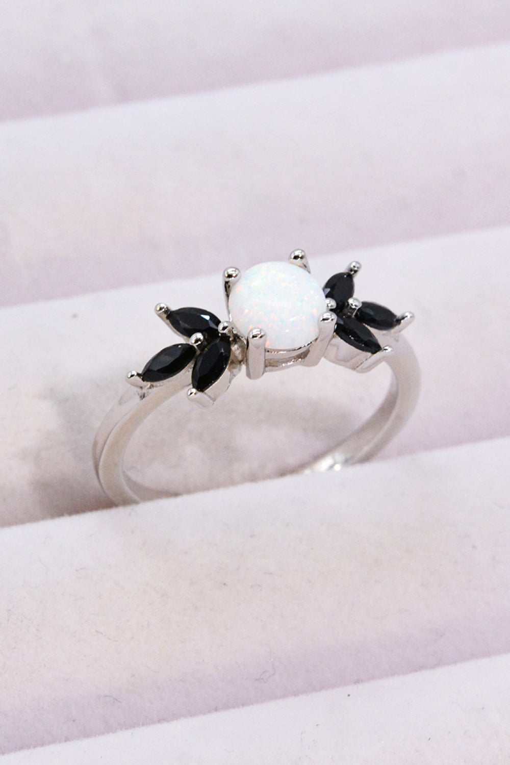 Opal and Zircon Contrast Ring - Executive Gypsy