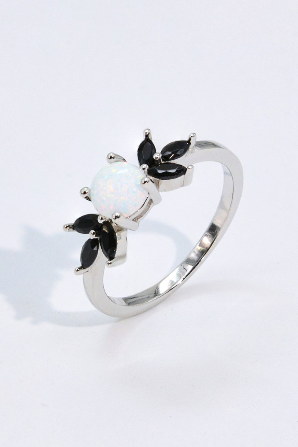 Opal and Zircon Contrast Ring - Executive Gypsy