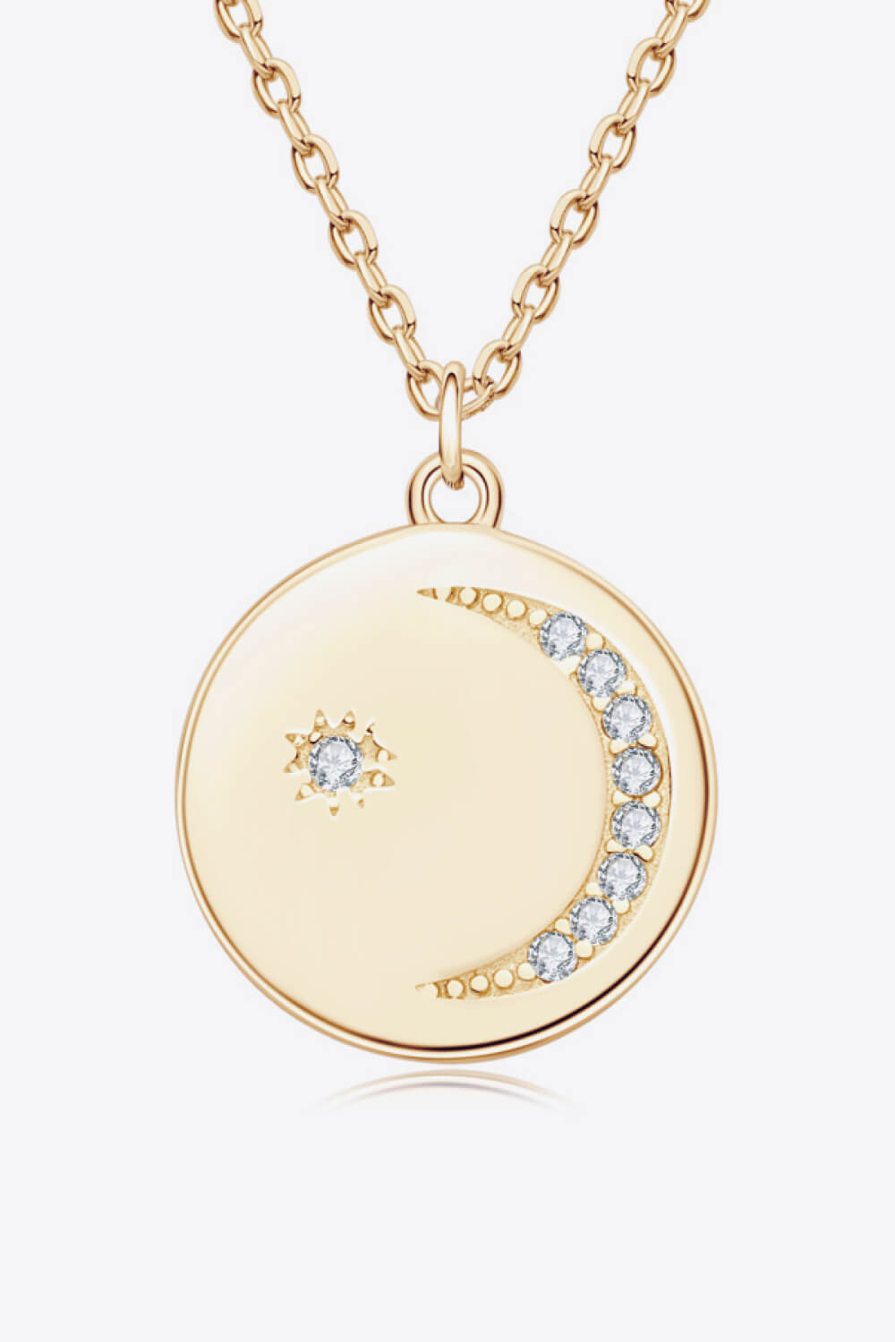 Moissanite Round Pendant Necklace - Executive Gypsy