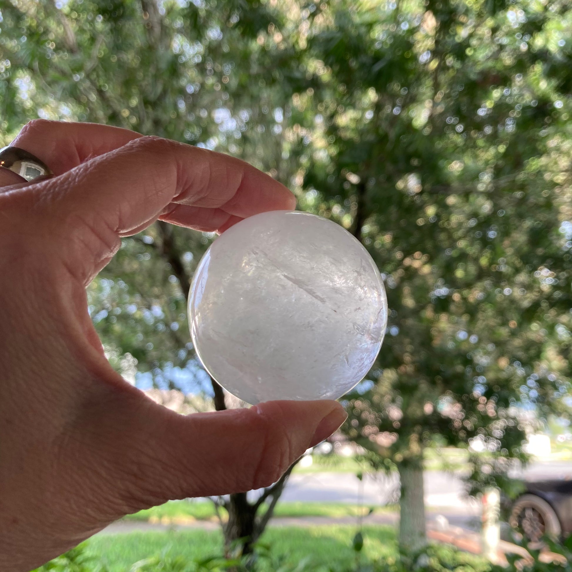 Clear Quartz Sphere - Executive Gypsy