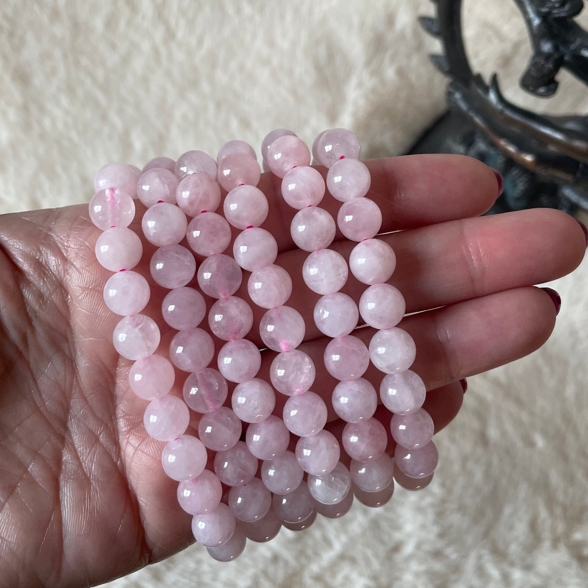 Rose Quartz Stretch Bracelet - Executive Gypsy